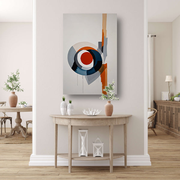 Dynamische abstractie van kleur en vorm poster