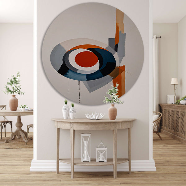 Dynamische abstractie van kleur en vorm forex muurcirkel