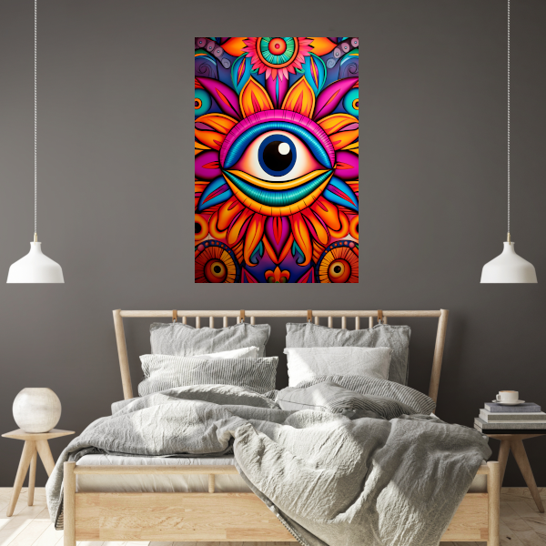 Het Oog van Kleurrijke Inspiratie canvas