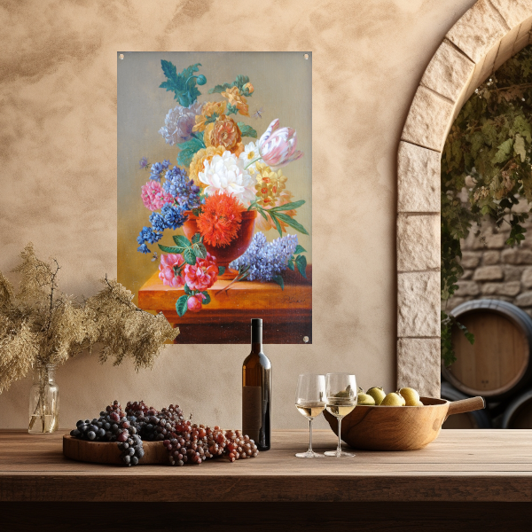 Bloemenstilleven - Pieter Faes tuinposter