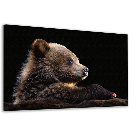 Intrigerende Bear Stare canvas