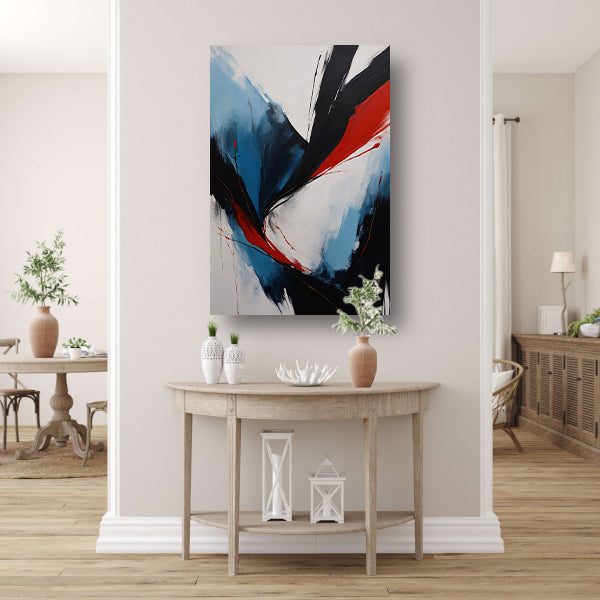 Explosie van Kleur en Emotie in Abstract Design canvas
