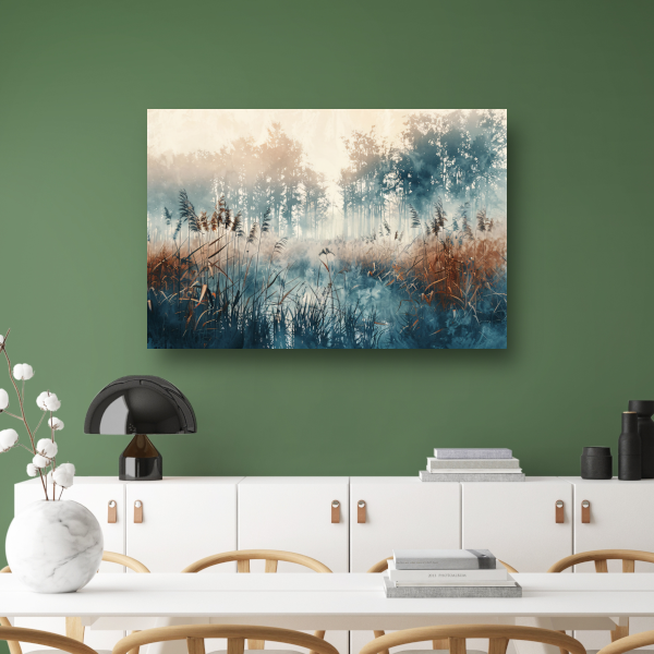 Mistig Ochtendlicht in Stil Bos canvas