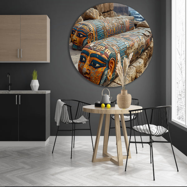 Abstract Basquiat forex muurcirkel