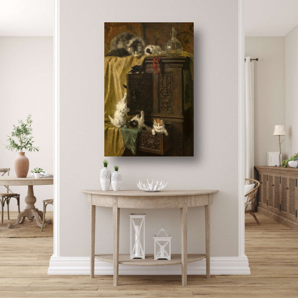 Onbescheiden - Henriëtte Ronner-Knip canvas