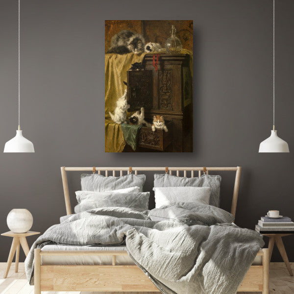 Onbescheiden - Henriëtte Ronner-Knip canvas