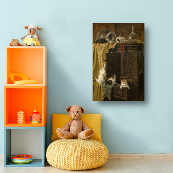 Onbescheiden - Henriëtte Ronner-Knip canvas