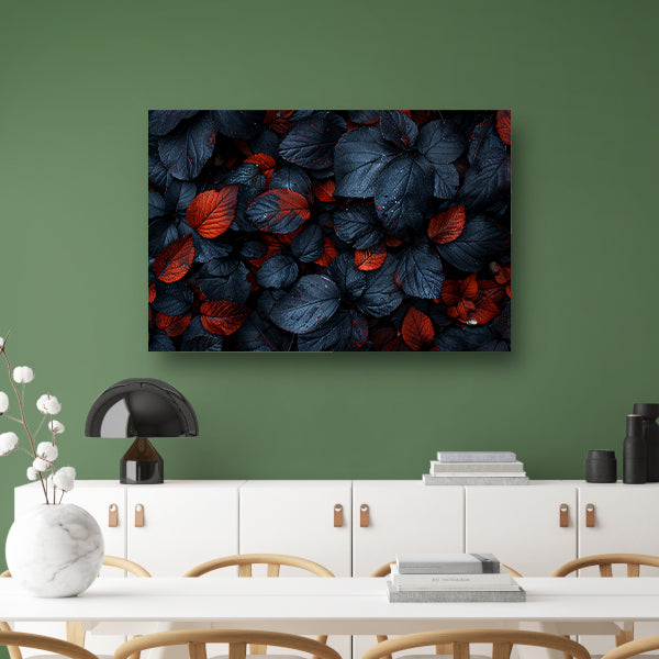 Abstract Bladeren Compositie canvas