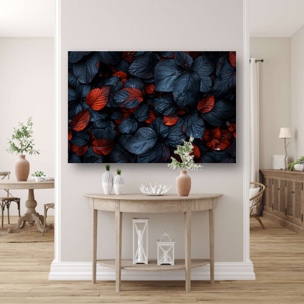 Abstract Bladeren Compositie canvas