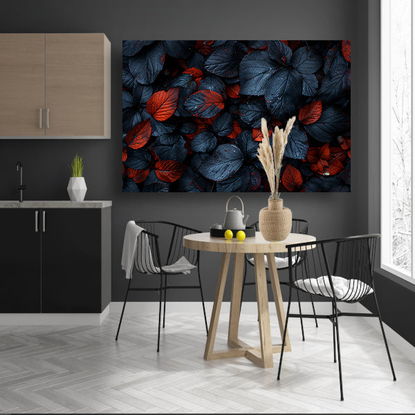 Abstract Bladeren Compositie canvas