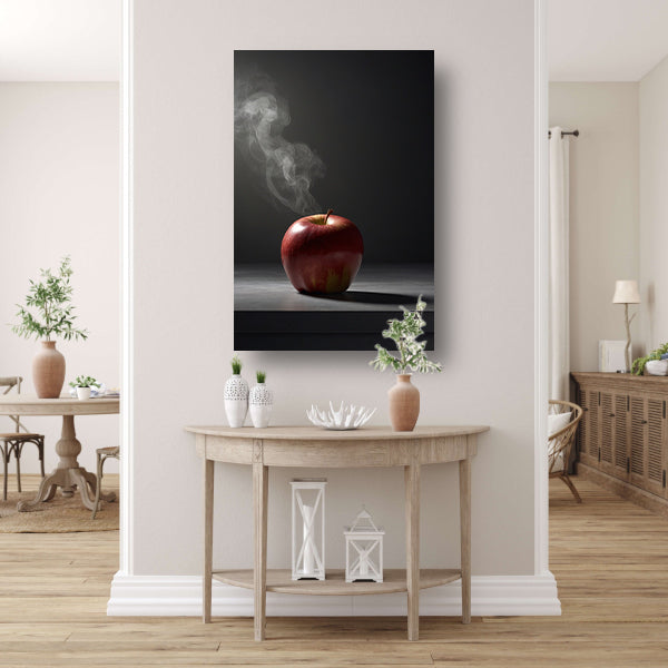 Appel en Rook - Minimalistisch Stilleven poster