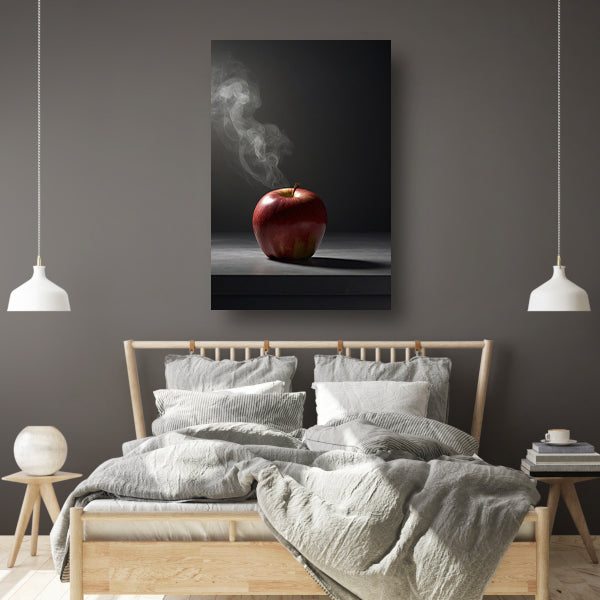 Appel en Rook - Minimalistisch Stilleven poster