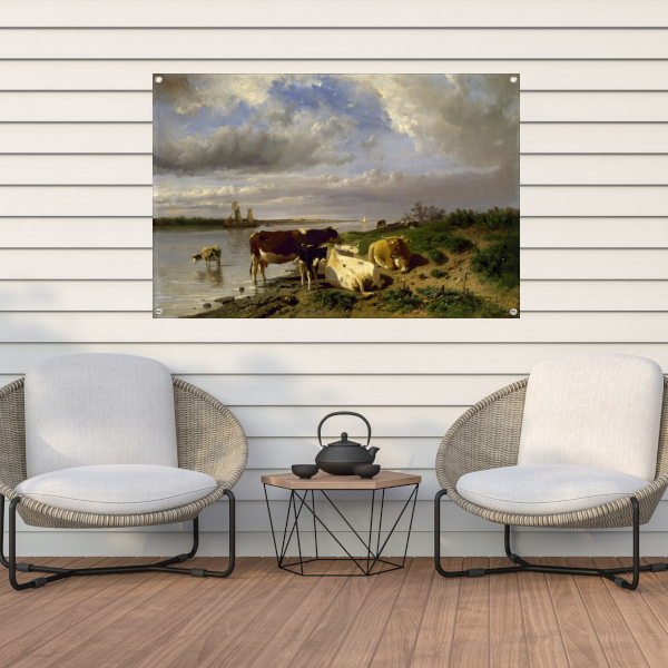 Landschap met vee - Anton Mauve tuinposter