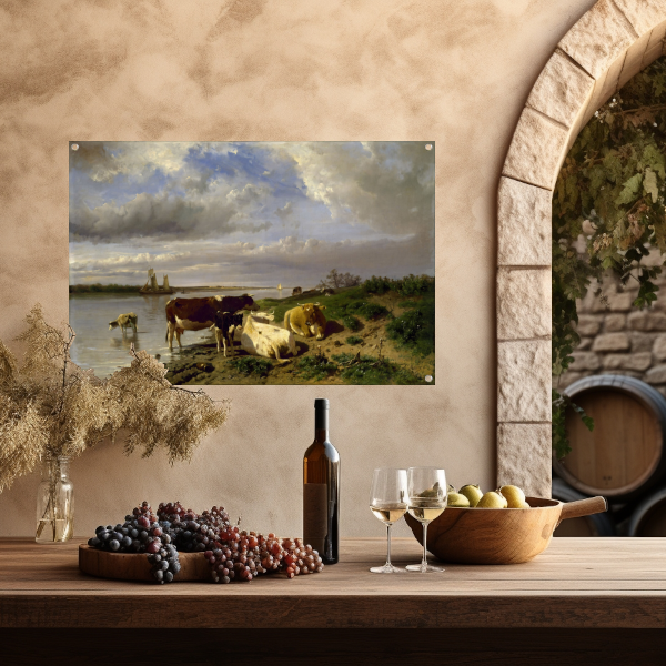Landschap met vee - Anton Mauve tuinposter