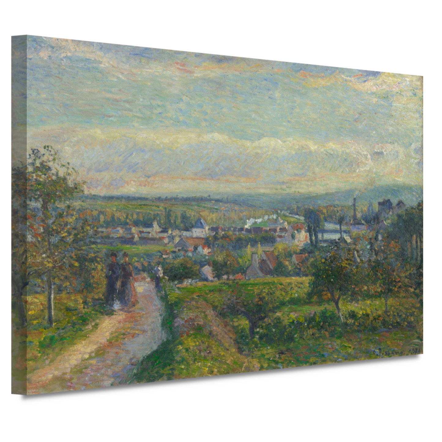 Uitzicht op Saint-Ouen-lAumône - Camille Pissarro canvas