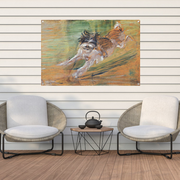 Springende Hond - Franz Marc tuinposter