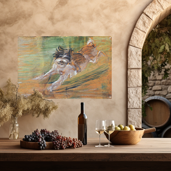 Springende Hond - Franz Marc tuinposter