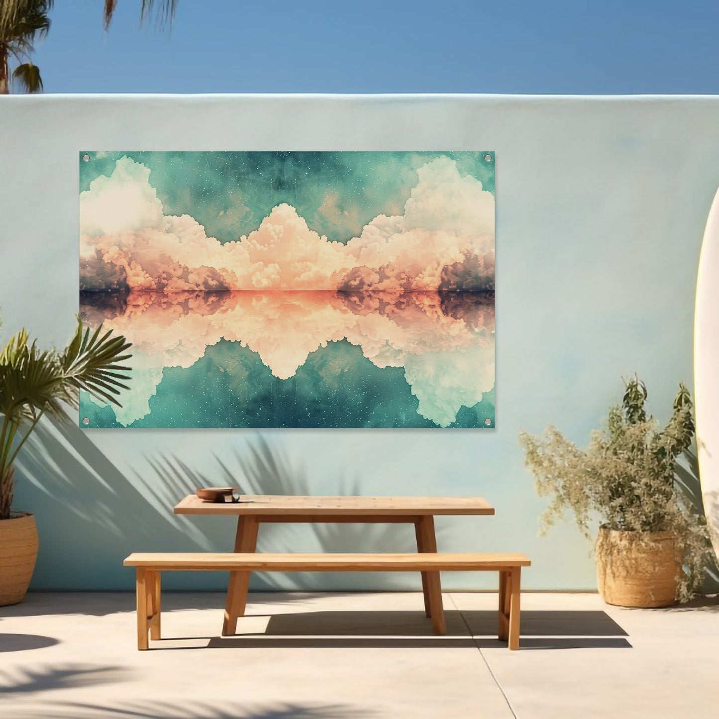 Compositie in Lijnen en Kleuren tuinposter
