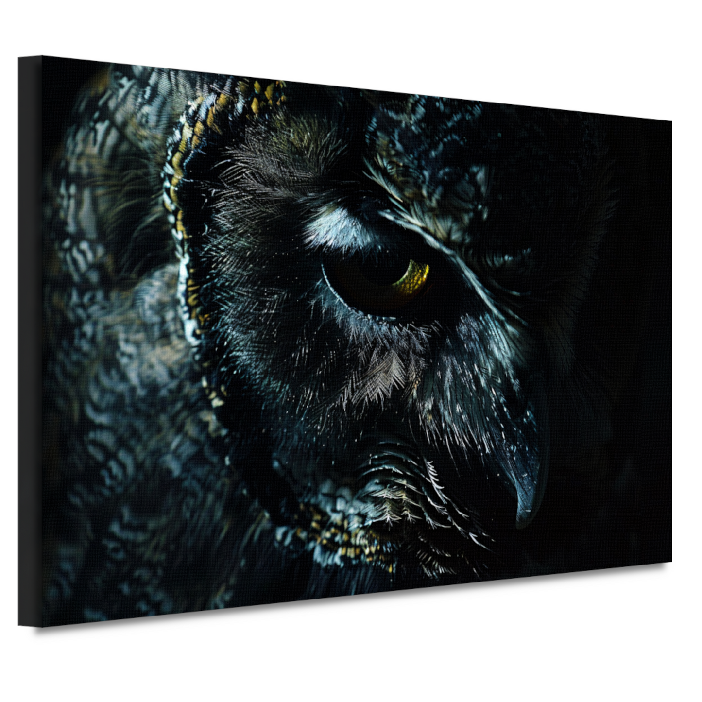De Mystieke Glans van een Uilen Oog canvas