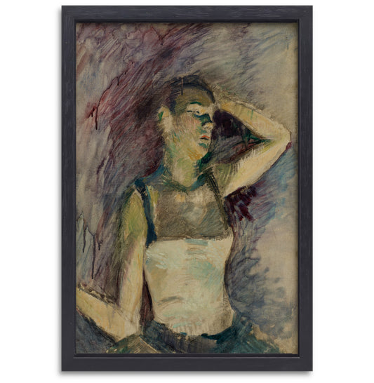Danser studie - Henri de Toulouse-Lautrec canvas met baklijst