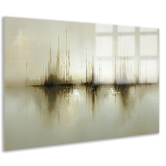Abstract gouden reflecties in mist acrylglas