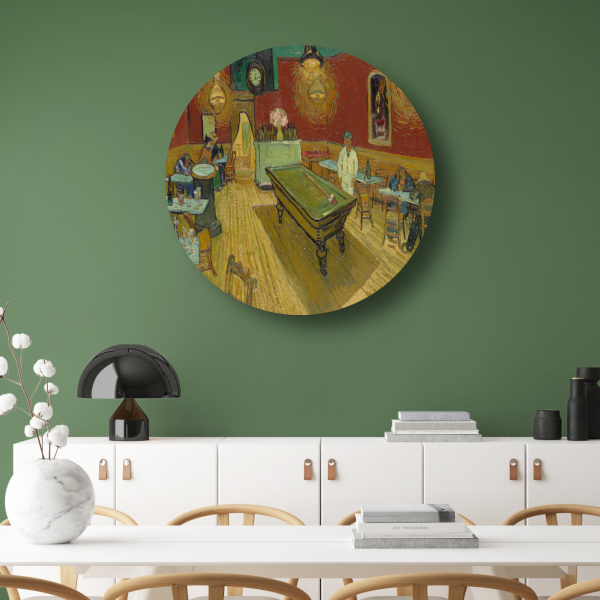 Het Nachtcafé - Vincent van Gogh forex muurcirkel
