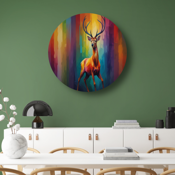 Abstract Kubistisch Hert in Kleur forex muurcirkel