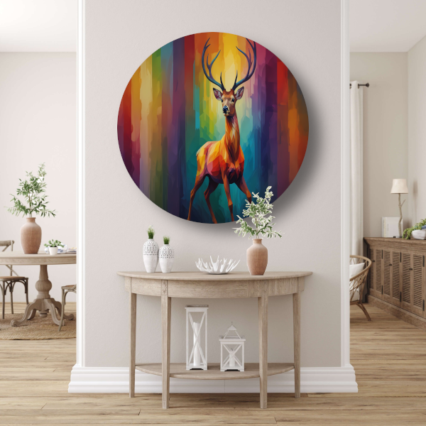 Abstract Kubistisch Hert in Kleur forex muurcirkel