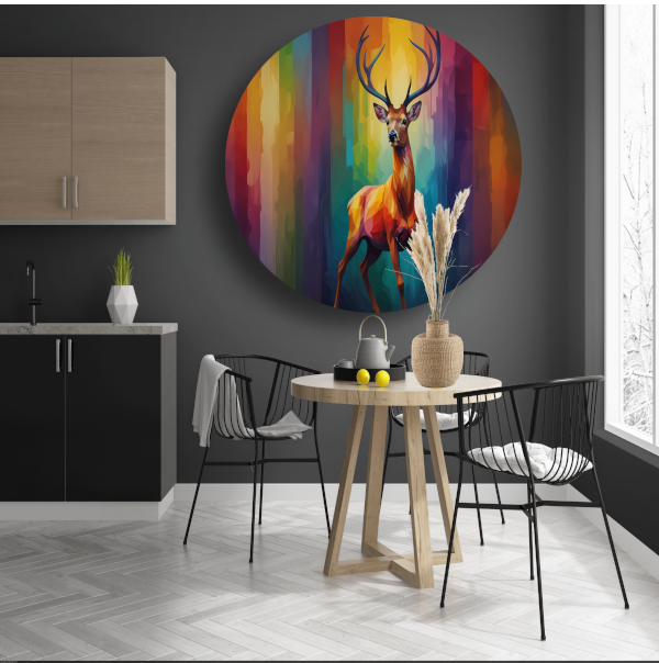 Abstract Kubistisch Hert in Kleur forex muurcirkel