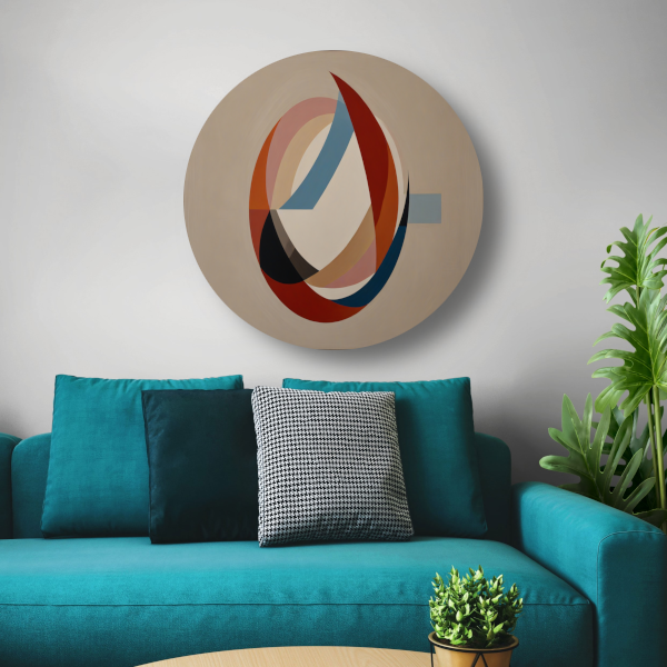 Abstracte symmetrie met cirkels en lijnen forex muurcirkel