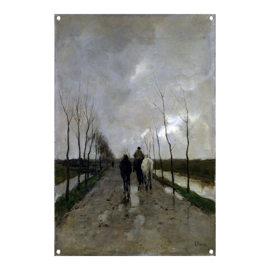 Langs de waterkant - Anton Mauve tuinposter