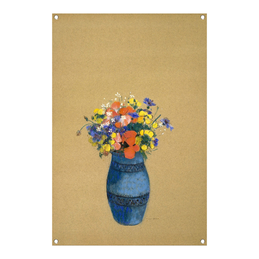 Vaas met bloemen - Odilon Redon tuinposter