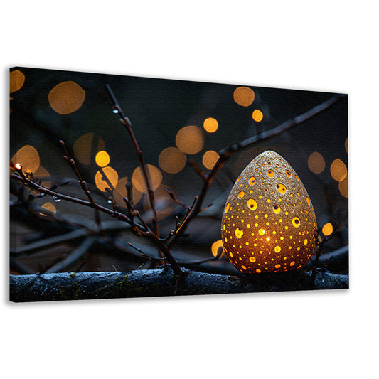 Goud Ei op Tak canvas