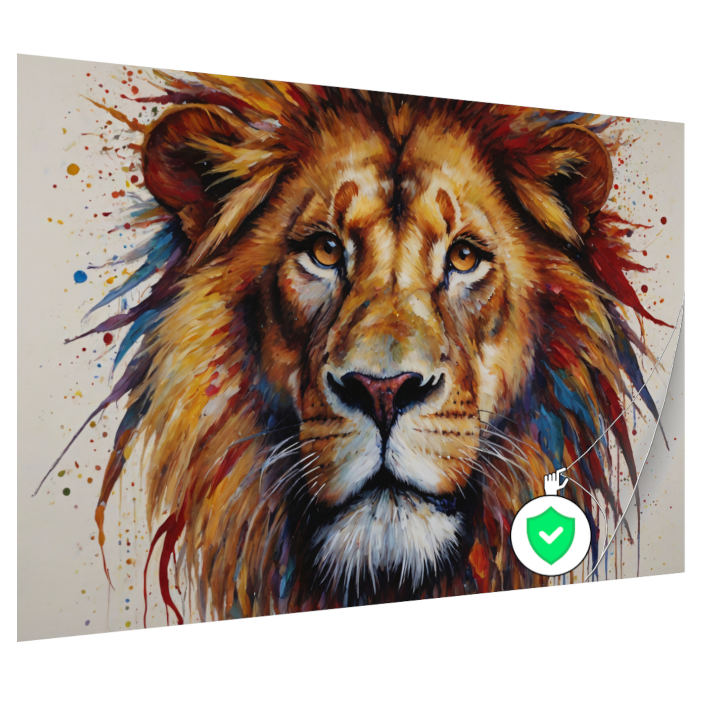 De Leeuw: Een Symfonie in Kleur en Kracht poster