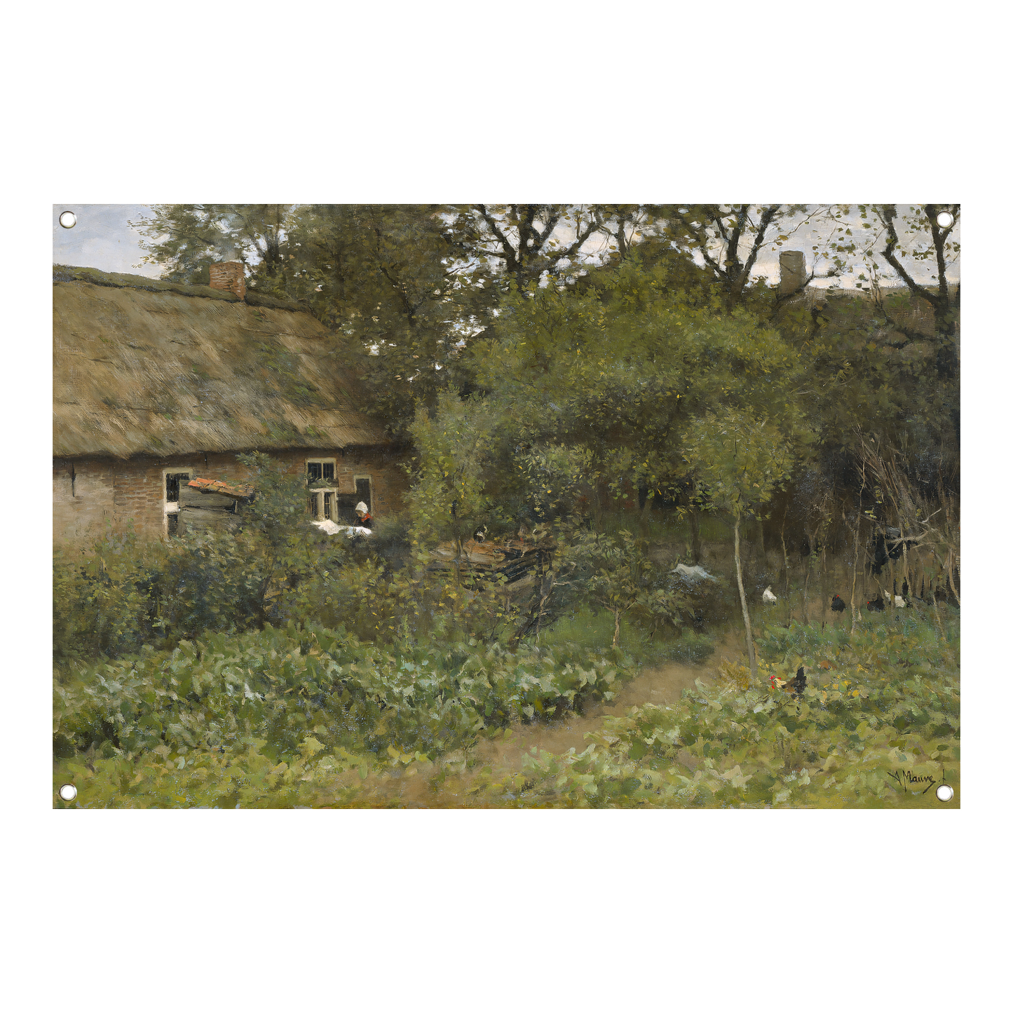 De moestuin - Anton Mauve tuinposter
