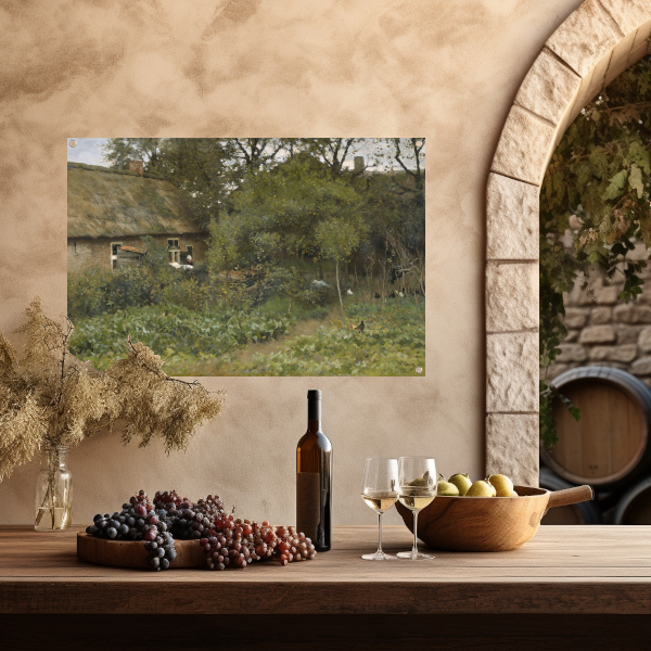 De moestuin - Anton Mauve tuinposter