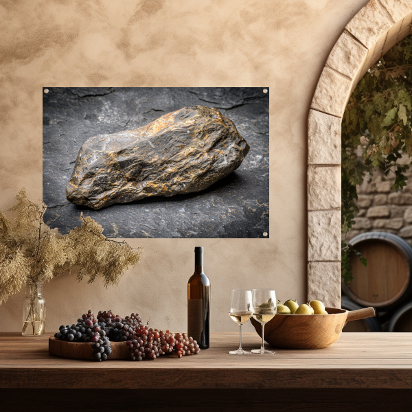 Textuur en Kleur van Natuurlijke Steen tuinposter