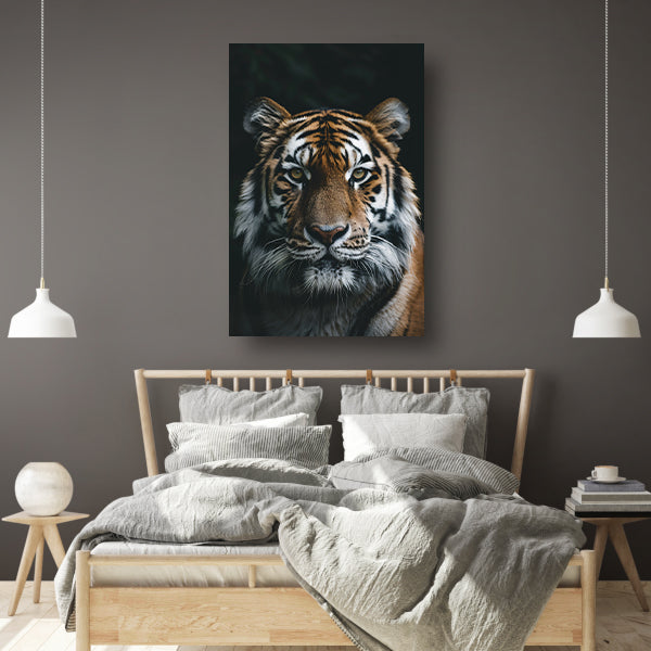 Portret van een majestueuze tijger canvas