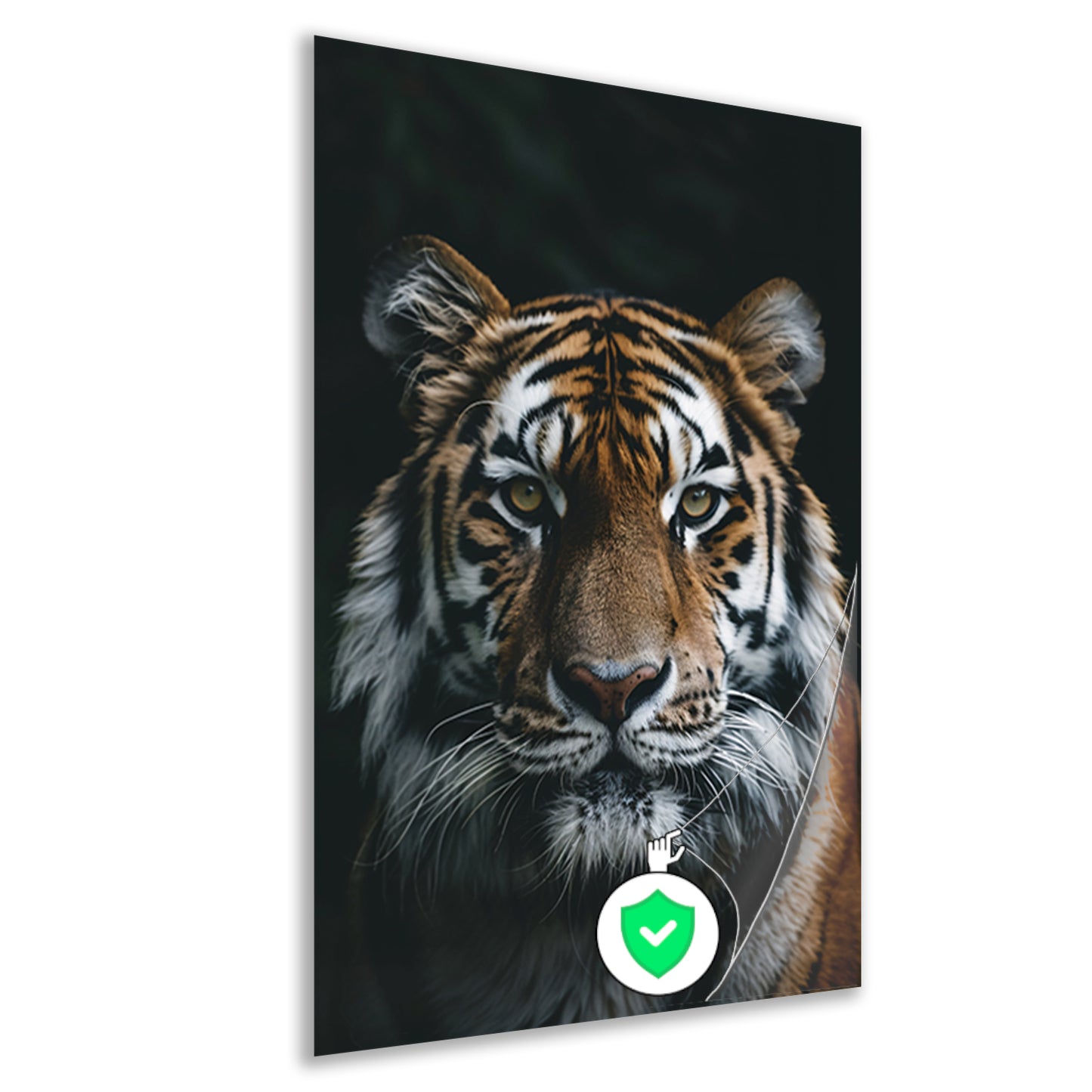 Portret van een majestueuze tijger poster