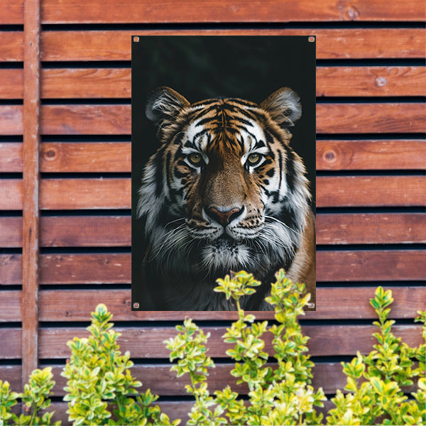 Portret van een majestueuze tijger tuinposter