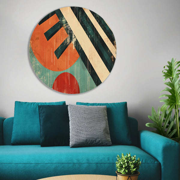 Abstracte geometrische vormen met dynamische lijnen forex muurcirkel