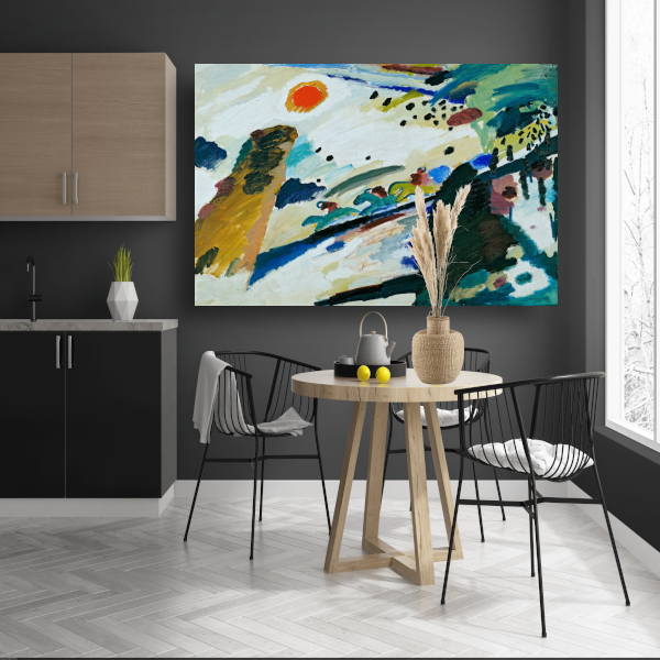 Romantisch landschap - Wassily Kandinsky poster