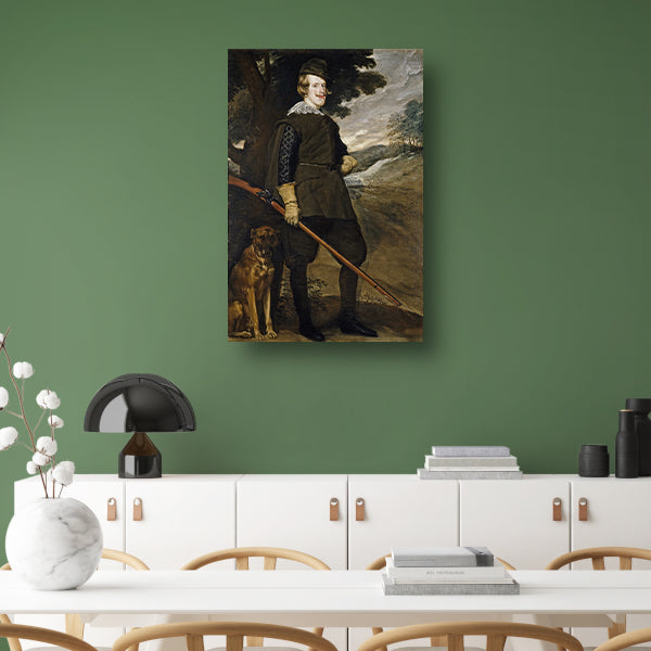 Filips IV als jager - Diego Velázquez canvas