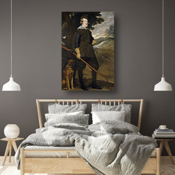 Filips IV als jager - Diego Velázquez canvas