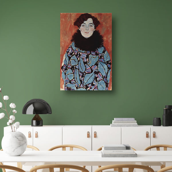 Portret van Johanna Staude - Gustav Klimt poster