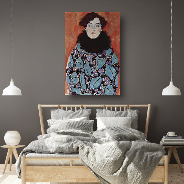 Portret van Johanna Staude - Gustav Klimt poster