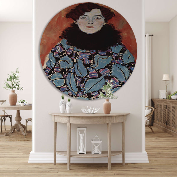 Portret van Johanna Staude - Gustav Klimt forex muurcirkel