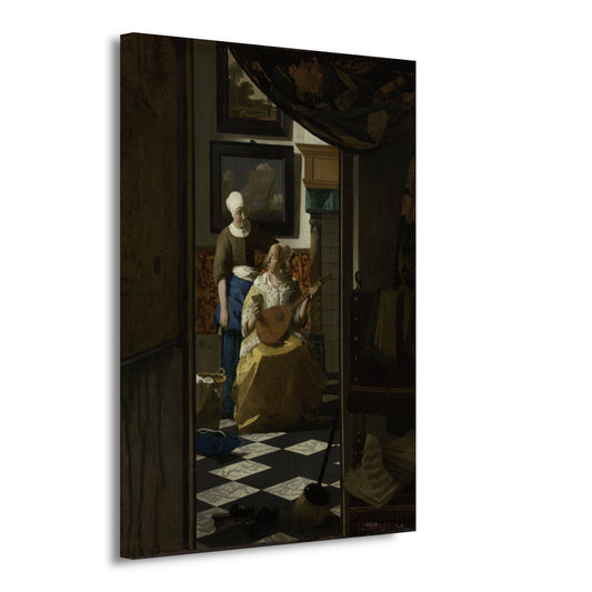 De liefdesbrief - Johannes Vermeer canvas