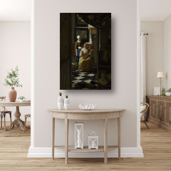 De liefdesbrief - Johannes Vermeer canvas