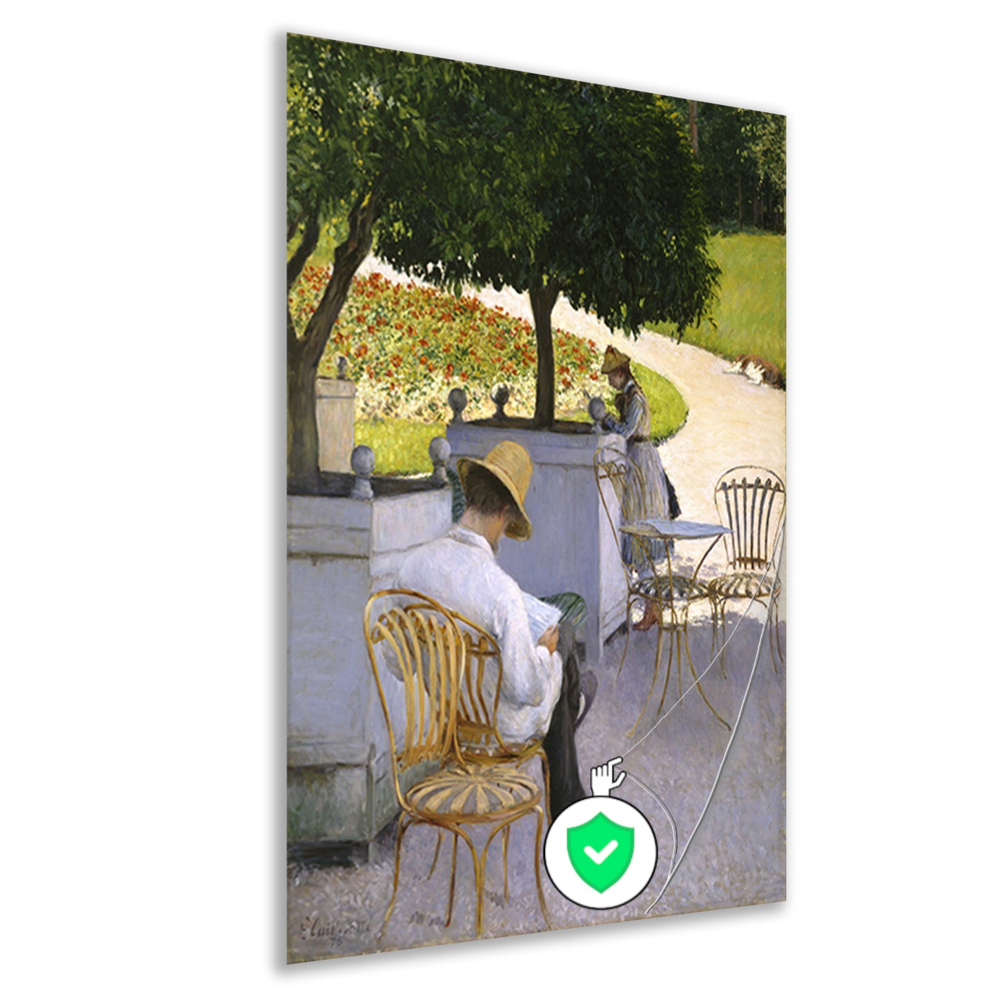 De sinaasappelbomen - Gustave Caillebotte poster